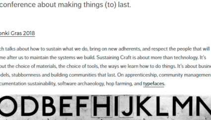 Monki Gras 2018: minimum viable web presence